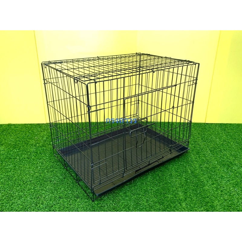 กรงพับได้ no.3 และ no.4 ลวดหนา! พกพาง่าย จัดส่งส่งไว!  กรงหมา กรงแมว กรงกระต่าย กรงสัตว์เลี้ยง กรงสุนัขเล็ก ก40ย60ส50cm. - รูปที่ 7