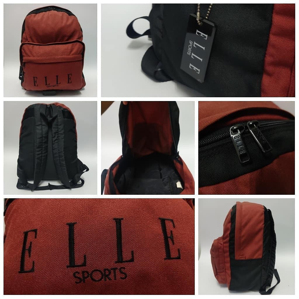 กระเป๋าเป้ เป้สะพายหลัง เป้ท่องเที่ยว ELLE สภาพดี DayPack เป้ลำลอง กระเป๋าเป้สะพายหลัง เป้แฟชั่น กระ