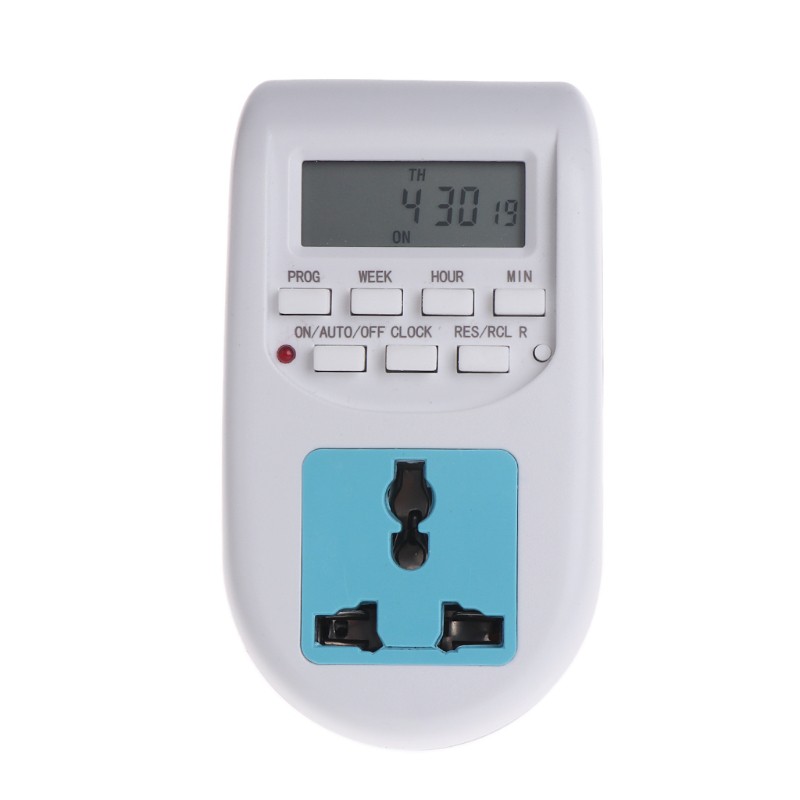 ปลั๊กไฟ เครื่องตั้งเวลา เปิด/ปิด อัตโนมัติ 16 ช่วง  Digital Display Energy Saving Timer Programmable