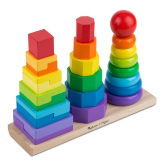 Melissa &amp; Doug Geometric Stacker