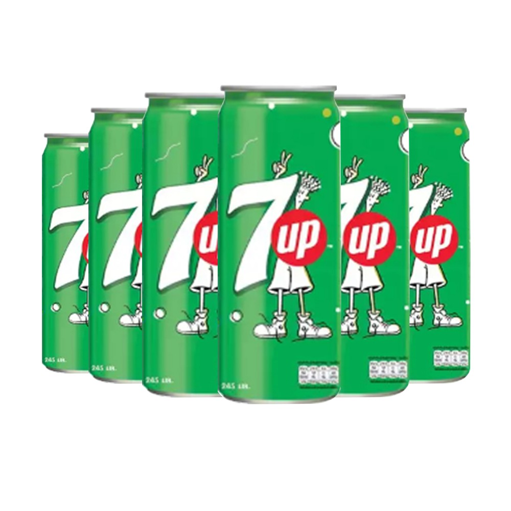 7-UP เซเว่น-อัพ กระป๋อง ขนาด 245 มล. (แพ็ค 6)(PepsiCo)