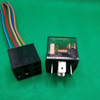 รีเลย12v5ขา60a+ปลั๊กรีเลยพร้อมสาย.ยี่ห้อPPK(ราคาต่อ1ชุด)