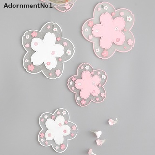 AdornmentNo1 1pcs Cherry Blossom Heat Pad Dining Table Mat Non-slip Coffee Bowl Coaster Pad Boutique