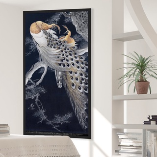 SB Design Square รูปพร้อมกรอบ DoseArt รุ่น Soulmate Peacock 40x80 cm (43x83)