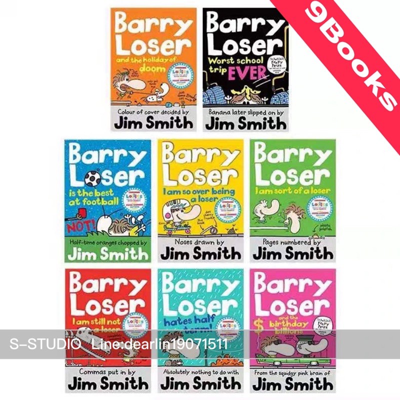 Barry Loser Series 9books Barry Loser is a madcap illustrated series for kids aged 6+
