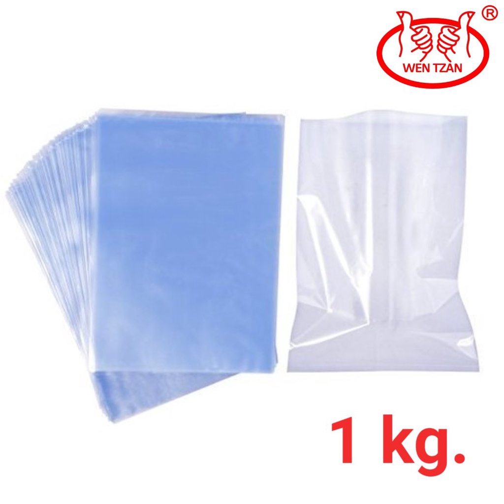 ฟิล์มหด ถุงฟิล์มหด แพคละ 1 kg. (หน่วยเป็นนิ้ว) ถุงหด ถุงเป่าลมร้อน PVC Shrink Film จากโรงงานผู้ผลิต