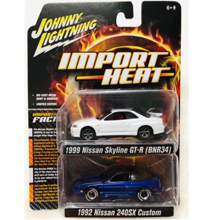 JOHNNY LIGHTNING #NISSAN SKYLINE GT-R (BNR34) NISSAN 240SX📌ได้ 2คัน