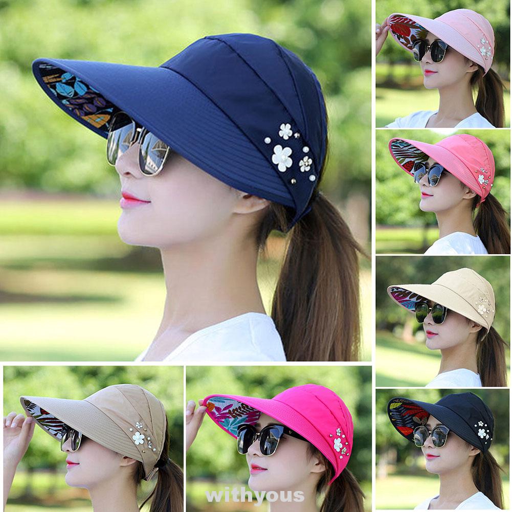 AntiUV Summer Sun Hats Women Hat Lady girls beach organza cap visors