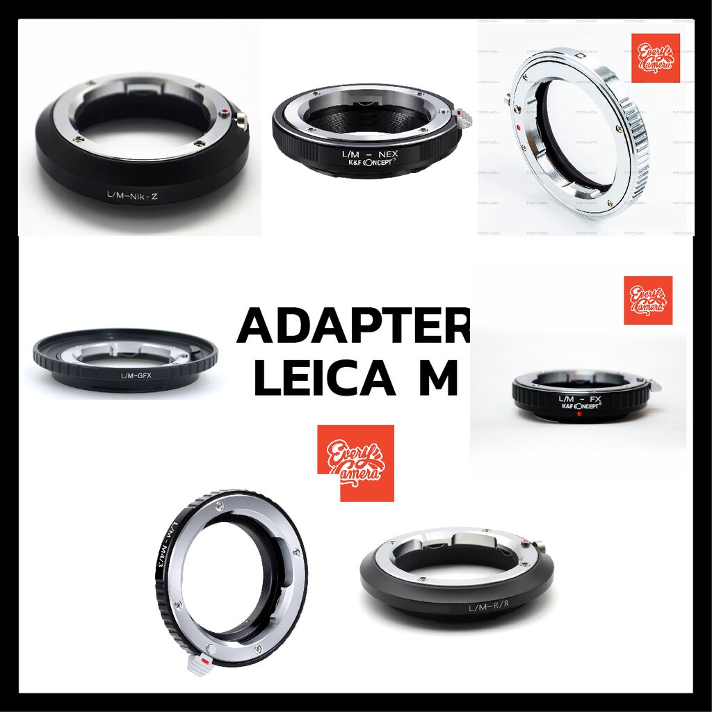 Leica M LM L/M Mount Lens to Sony E m4/3 fuji leicam gfx eosr nikonz sl K&F Concept Lens Mount Adapt
