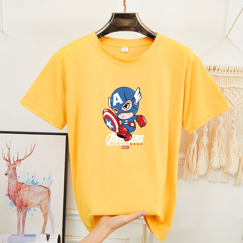 BK-261-SHORT เสื้อยืดแขนสั้นพร้อมส่ง 8สี ลายการ์ตูน ขายดีตามเทรนต์ ลายน่ารัก สีสันสดใส่น่ารัก ใส่ได้ทั้งหญิงและชาย