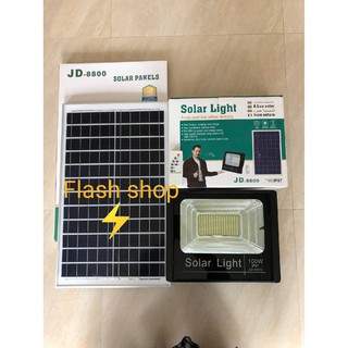 12.12**โปรแรง**ถูกสุด!ไฟโซล่าเซลล์ สปอตไลท์ Solar LED รุ่น JD-8800 100W แสงสีเหลืองวอร์มไวท์ (รับประกัน 1 ปี) ของแท้100%