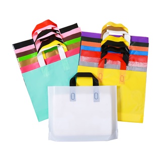 ถุงพลาสติก สีสันสดใส สําหรับใส่เสื้อผ้า เครื่องสําอาง 50 ชุด