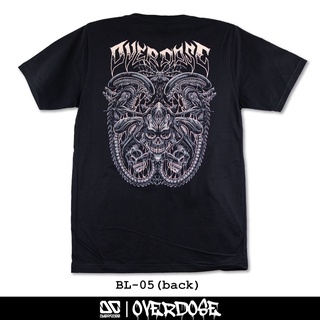 Overdose T-shirt เสื้อยืดคอกลม สีดำ รหัส BL-05(โอเวอโดส)