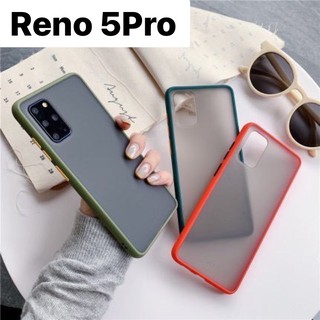 🇹🇭ส่งจากไทย🇹🇭 เคส ปุ่มสีผิวด้านกันกระแทก Oppo Reno5 Pro(5G รุ่นใหม่ล่าสุด