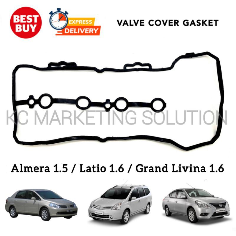 ปะเก็นฝาครอบวาล์ว Almera 1.5 HR15DE / Latio 1.6 HR16DE / Grand Livina 1.6 HR16DE