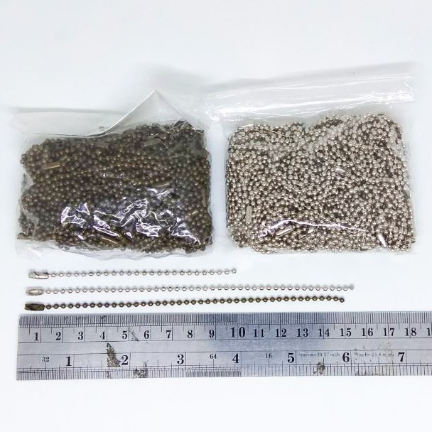 โซ่ไข่ปลาจิ๋ว เริ่มต้นเพียง 90 บาท ความยาว10-15 cm แพค100ตัว สีเงิน-เหลืองดำ