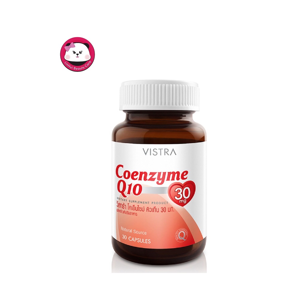 VISTRA Coenzyme Q10 30 mg CO Q10 30แคปซูล 1 กระปุก