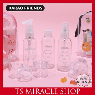 Kakao Friends Travel Empty Bottle Kit 7&amp; pouch set(Ryan,Apeach)