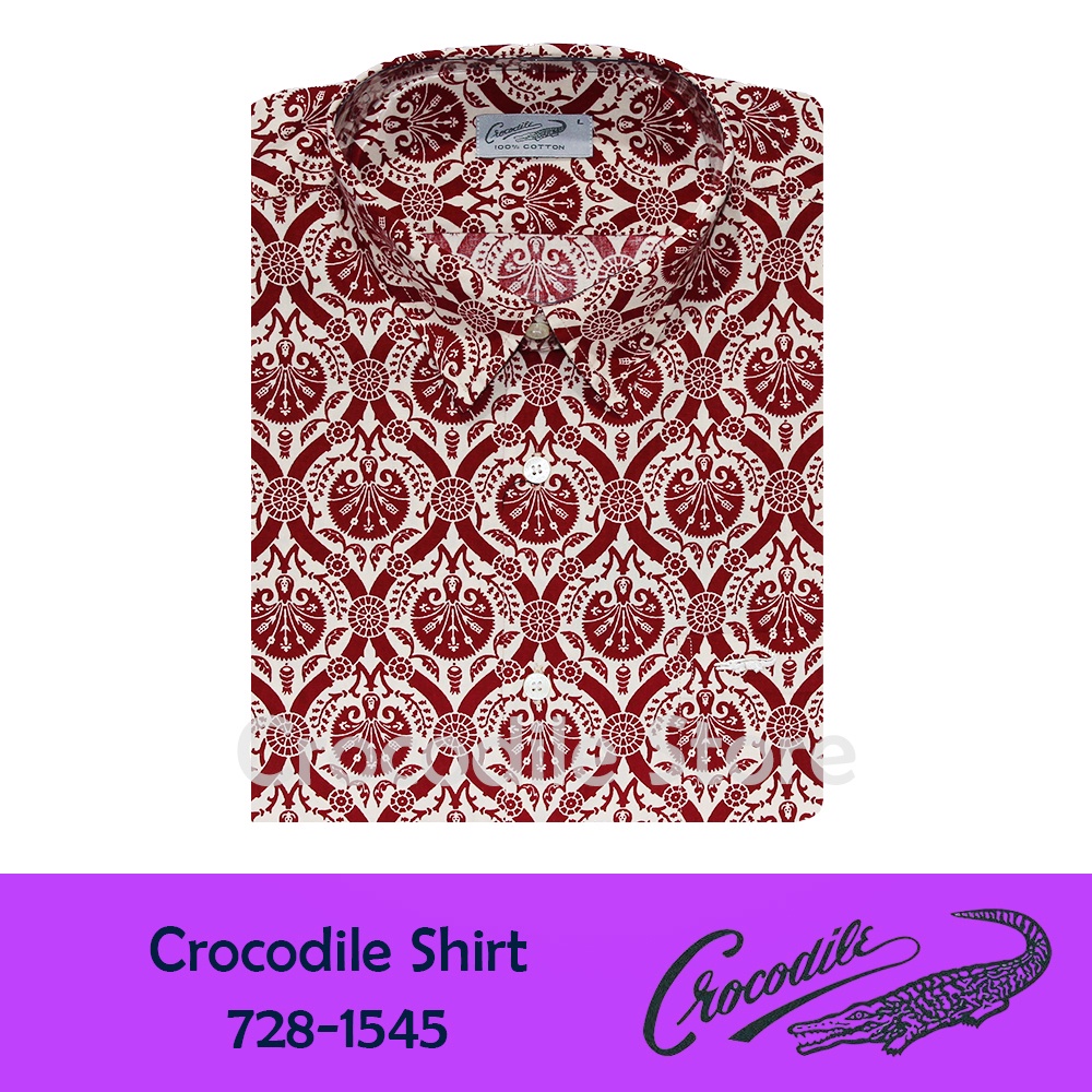 เสื้อเชิ้ตผู้ชายแขนสั้น KAMEJA Crocodile 728-1545