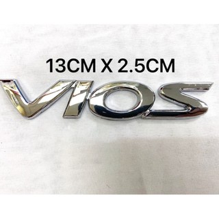 โลโก้ตัวอักษร โตโยต้า วีออส ปี 2009 - 2013 Toyota Vios Rear Emblem Logo