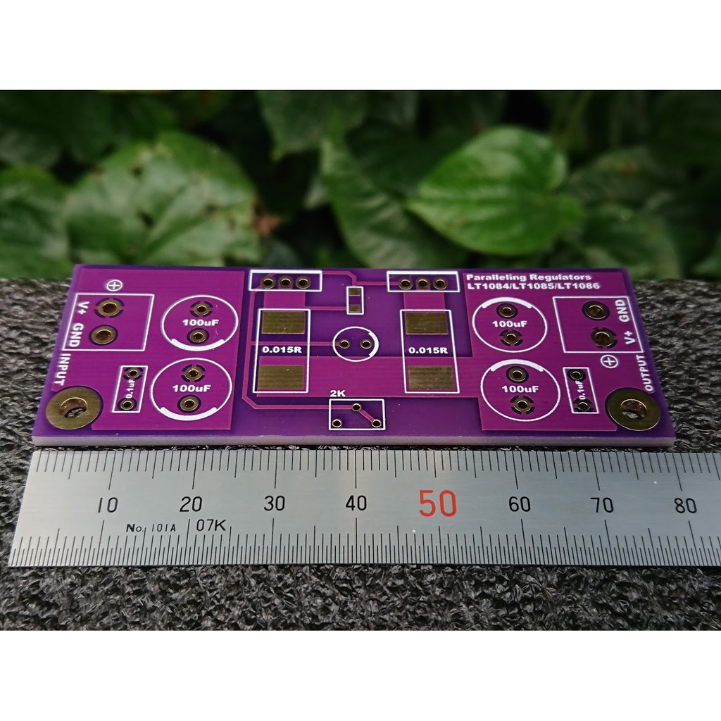 กันโคลงแรงดันไฟฟ้า PCB LT1084 LT1085 LT1086 Parallel