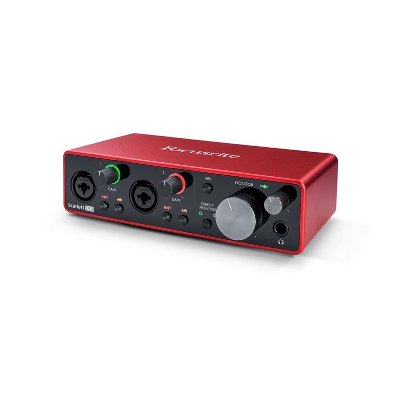 Focusrite Scarlett 2i2 3rd Gen USB Audio Interface.