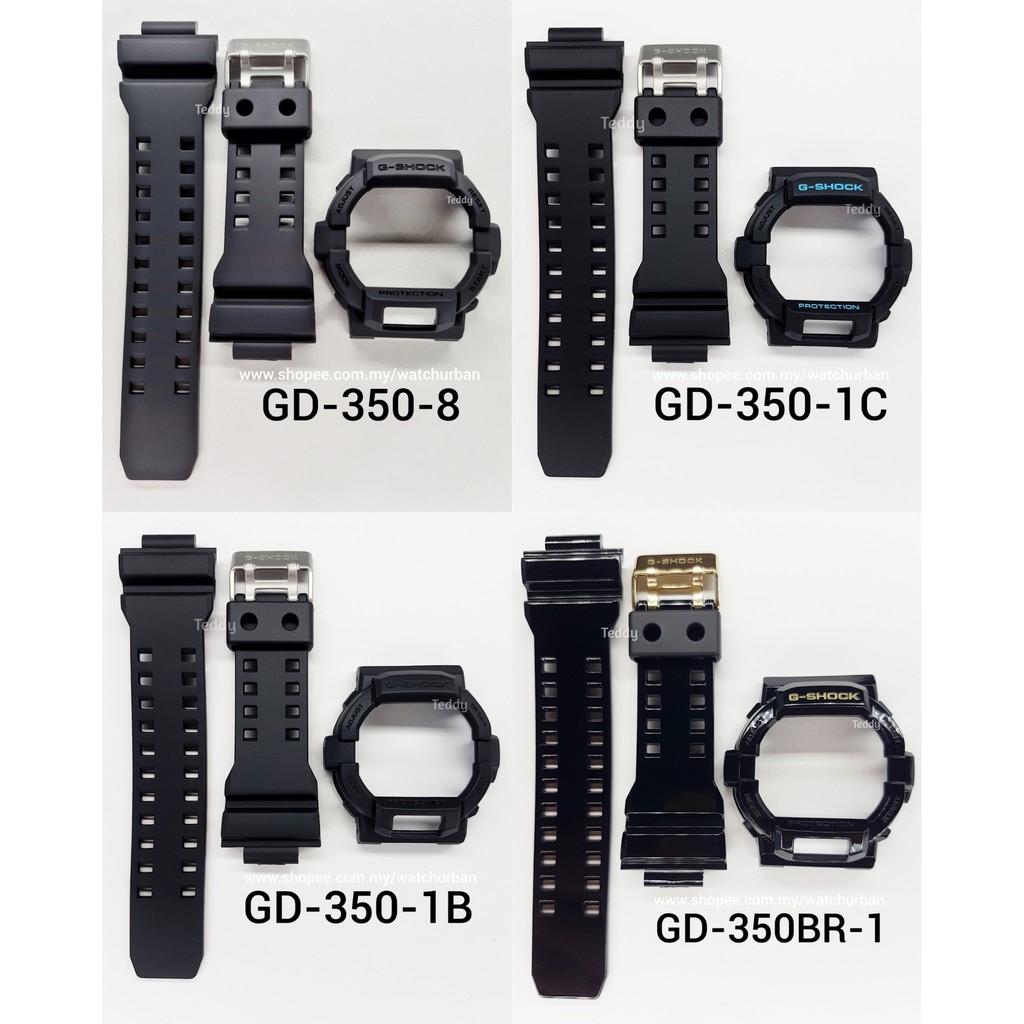 Casio G-SHOCK BAND และ BEZEL GD350 GD-350