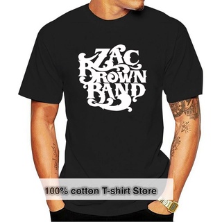 เสื้อยืดคอกลมcrew neckเสื้อยืดแขนสั้น พิมพ์ลายโลโก้ Zac Brown Band Zbb แฟชั่นยอดนิยม สําหรับผู้ชายS-4XL