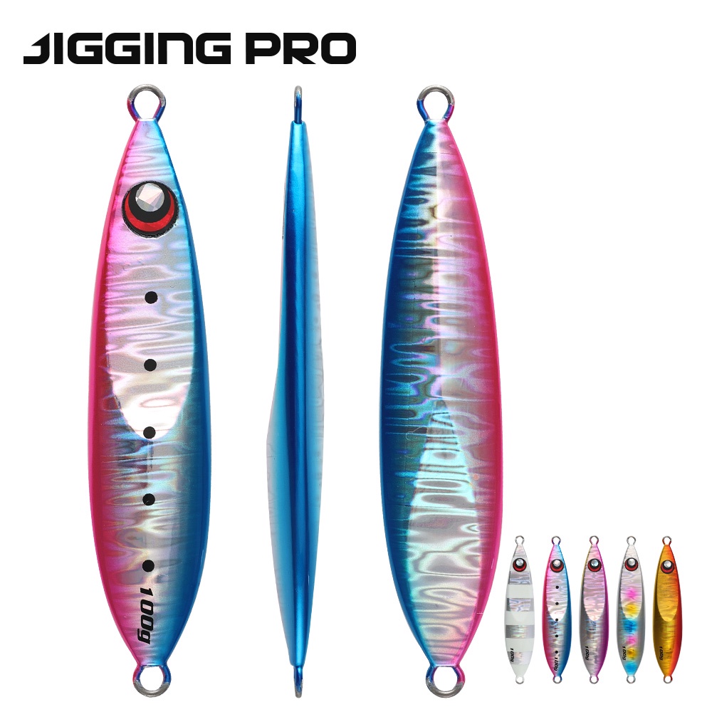 Jiggingpro 60g 80g 100g 130g 160g ช้า Pitch Jigs ตะกั่ว Jigging Lures เหยื่อตกปลาน้ําเค็ม