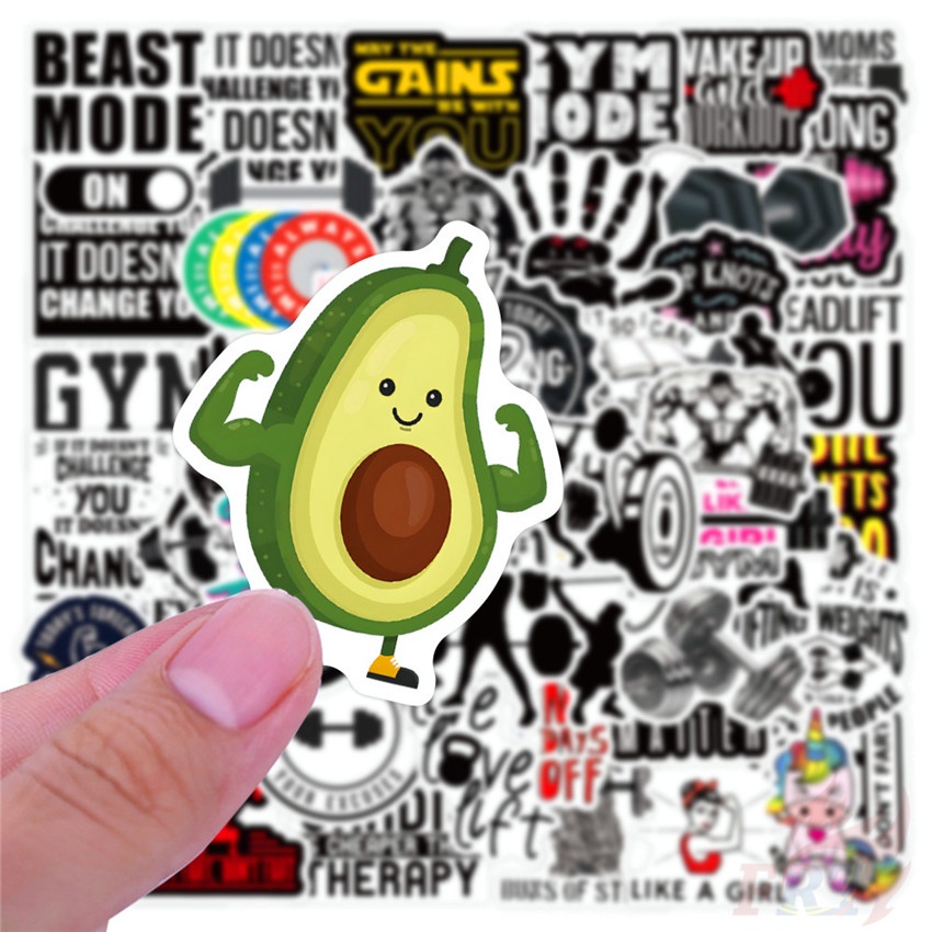 ❉ GYM Fitness Slang Series 01 สติ๊กเกอร์ ❉ 50Pcs/Set Waterproof DIY Fashion Decals Doodle สติ๊กเกอร์ - รูปที่ 4
