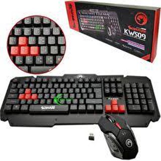 ส่วนลด Marvo Scorpion KW509 2.4GHZ Wireless Keyboard+Mouse Combo Set ชุดคีย์บอร์ดเมาส์ ไร้สาย