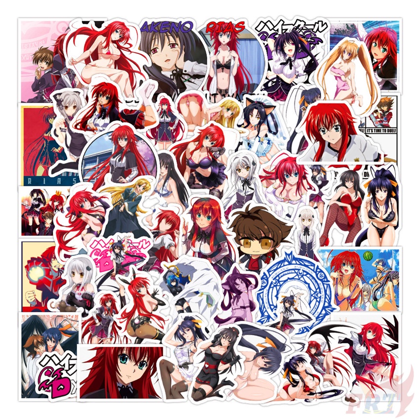 ❉ High School DxD Series 02 Stickers ❉ 50Pcs/Set Rias Gremory DIY Waterproof Doodle Decals Stickers