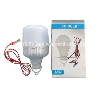 หลอดไฟทรงกระบอกคีบแบต LED DC 12V 12W