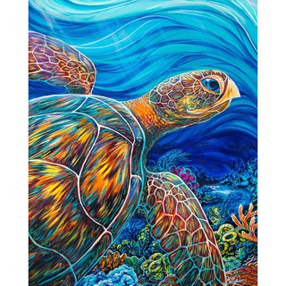 DIY handmade sea turtle diamond painting/cross stitch/home living room/wall sticker wall painting