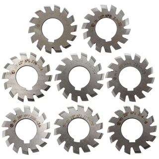 M1 Pa20 Degrees Bore 22 มม . # 1-8 Hss Involute อุปกรณ์ตัดเกียร์