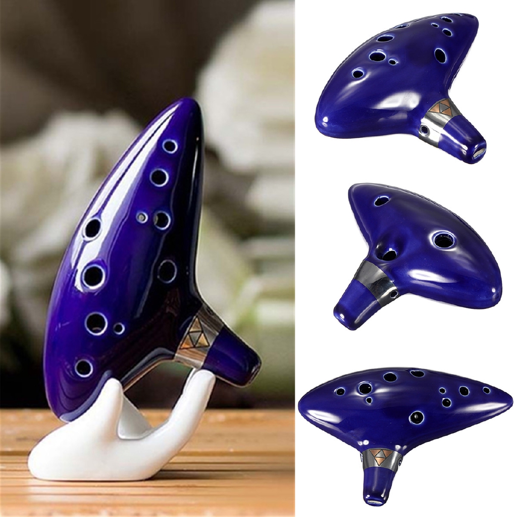 Best for Legend of Zelda Ocarina of Time 12 Hole Ceramic Ocarina Alto C