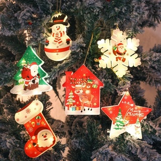 Christmas LED Window Decorative Lamp / Waterproof Christmas Tree Hanging Ornaments Lights