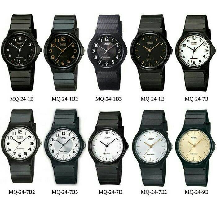 นาฬิกาข้อมือผู้หญิง นาฬิกาแบรนด์เนม นาฬิกา casio Casio Standard ของแท้100%นาฬิกาข้อมือรุ่น MQ-24 MQ-24,MQ-24-1B,MQ-24-1B