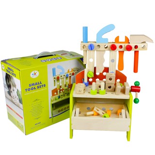 พร้อมส่ง ของเล่นไม้ ชุดโต๊ะเครื่องมือช่าง ของเล่นเด็ก wooden Toy