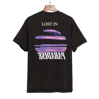 2023 Askyurself เสื้อยืดแขนสั้นลําลอง ผ้าฝ้าย พิมพ์ลาย Lost In Paradise พลัสไซซ์ สําหรับผู้ชาย และผู้หญิง