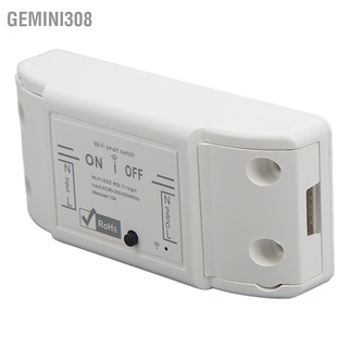 Gemini308 โมดูลรีเลย์สวิตช์ไฟอัจฉริยะ Wifi ไร้สาย App Ac 90‐250V สําหรับพัดลมติดเพดาน เครื่องใช้ในครัวเรือน