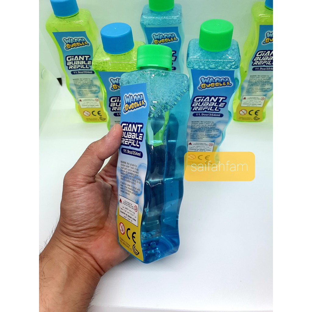 ฟองยักษ์ ฟองใหญ่ น้ำยาเติมบับเบิลขนาดใหญ่ Giant Bubble 354 ml ฟองใหญ่ยักษ์ น้ำยาเป่าฟองสบู่ บับเบิ้ล