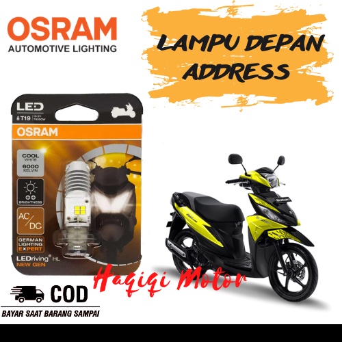 Osram Suzuki Address Original T19 ไฟหน้า Led