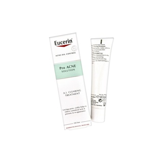 Eucerin Pro Acne Solution Oil Control A.I. Clearing Treatment 40ml ครีมลดสิวอุดตัน