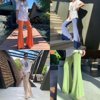 High Waist Flared pants กางเกงเอวสูงขาบาน