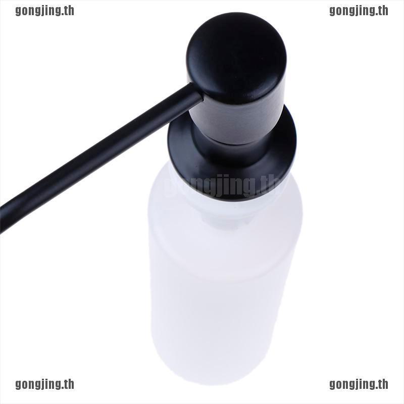[Gong]สีดํา สําหรับอ่างล้างจาน เครื่องจ่ายสบู่ ห้องน้ํา กดสบู่ด้วยตนเอง - รูปที่ 4