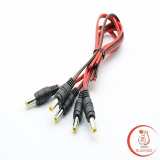 ตัวผู้ ตัวเมีย เชื่อมต่อ อุปกรณ์ แจ๊คเสียบ DC 5.5*2.1 mm ซ็อกเก็ตปลั๊กแจ็คเสียบสายเคเบิล 12 โวลต์ Pure copper core plug