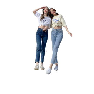 ( ส่งฟรี )กางเกงยีนส์เอวสูง slimmy jeans #ncsjeans102