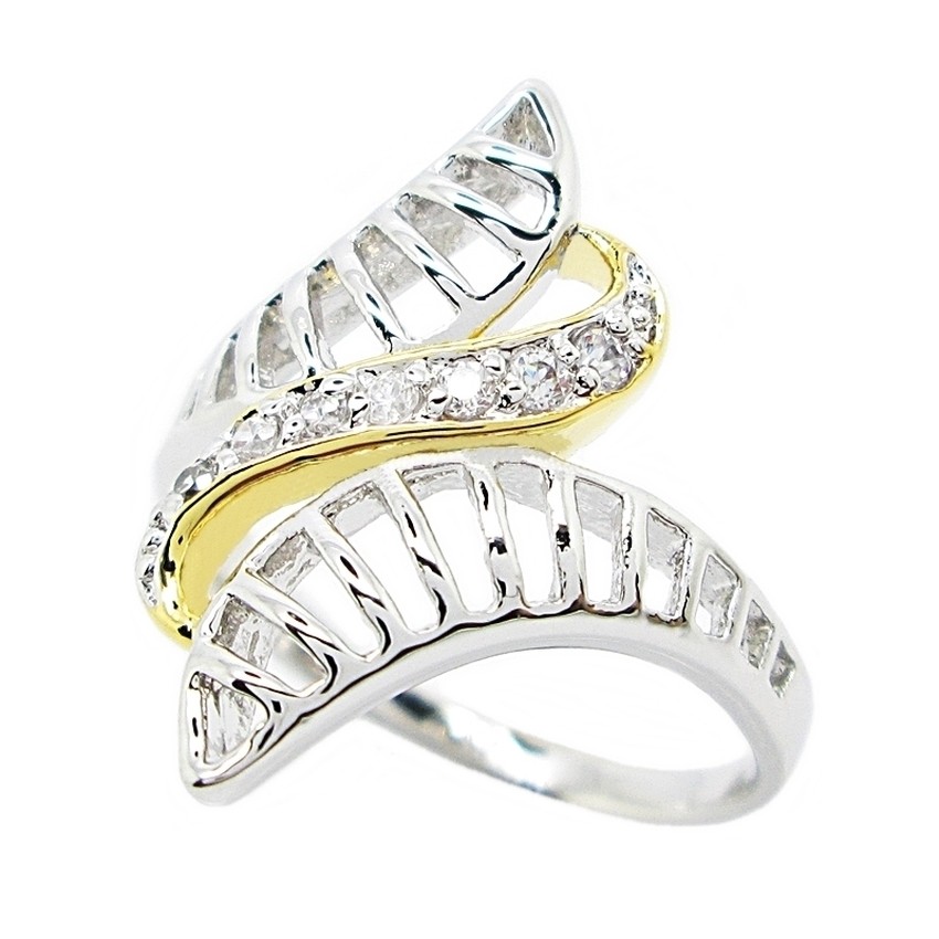 แหวน ฉลุ ประดับเพชร ชุบทองคำขาว แหวนเพชร cz แหวนชุบทองคำขาว