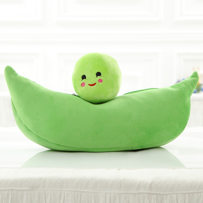 หมอนตุ๊กตานุ่ม รูปการ์ตูน Peas In A Pod 3 Peas แบบสร้างสรรค์ ของเล่นสําหรับเด็ก aixinithailand